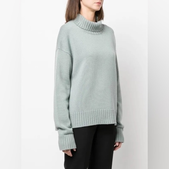 Jil Sander roll-neck loose-fit jumper CASHMERE Sweater Size 40 - Picture 2 of 14